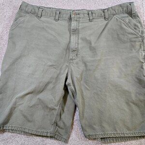 Carhartt Carpenter‎ Shorts Green Utility Pockets Men's Sz 44 B278-MOS